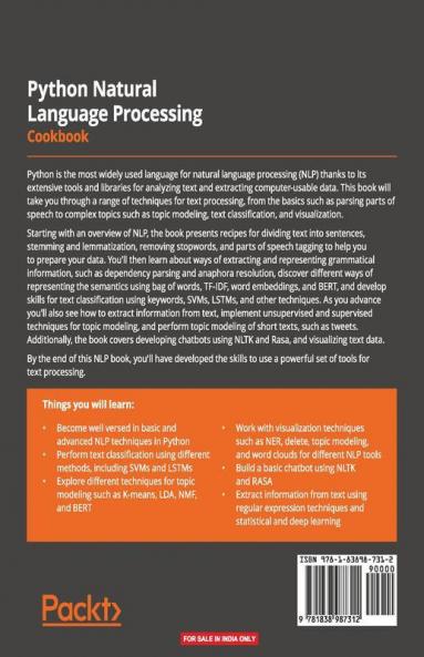 Python Natural Language Processing Cookbook