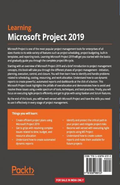 Learning Microsoft Project 2019