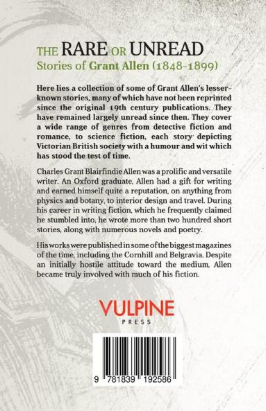 The Rare or Unread Stories of Grant Allen
