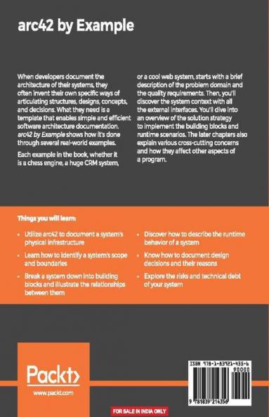 arc42 by Example: Software architecture documentation in practice