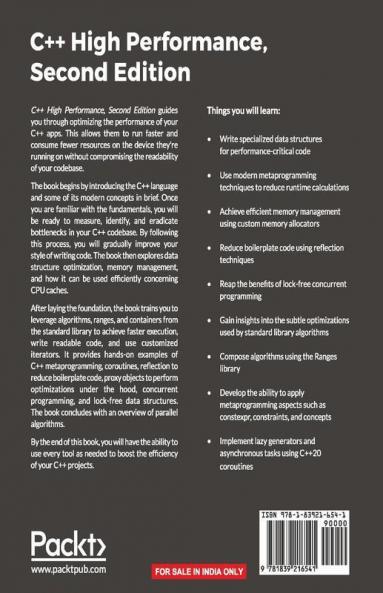 C++ High Performance: Master the art of optimizing the functioning of your C++ code | Ed. 2