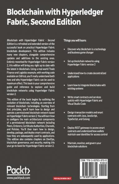 Blockchain with Hyperledger Fabric Second Edition