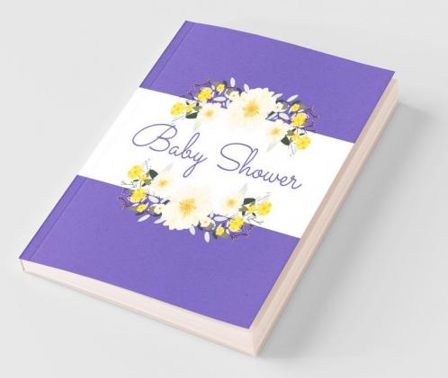 Floral Baby Shower Guest Book (Hardcover)