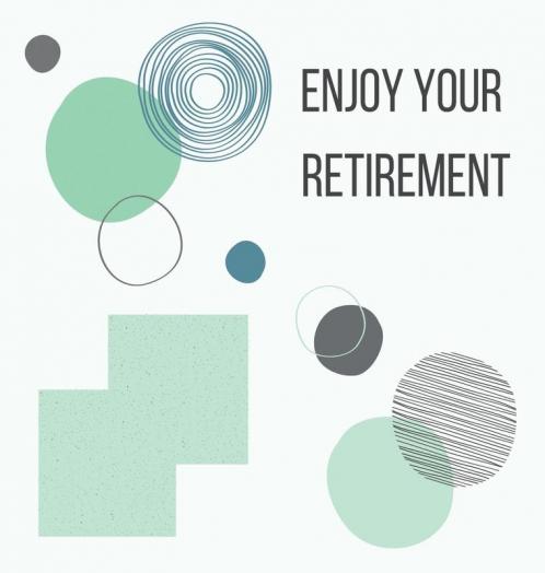 Happy Retirement Guest Book with lined pages (hardback)