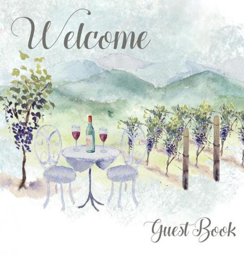 Vineyard themed Guest Book vacation home comments book holiday home visitor book to sign
