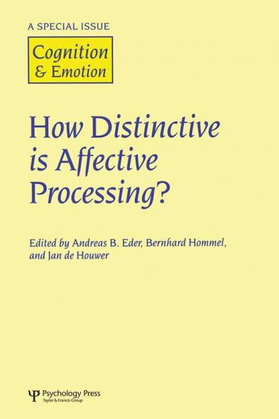 How Distinctive is Affective Processing?