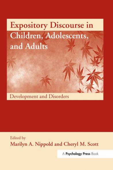 Expository Discourse in Children Adolescents and Adults