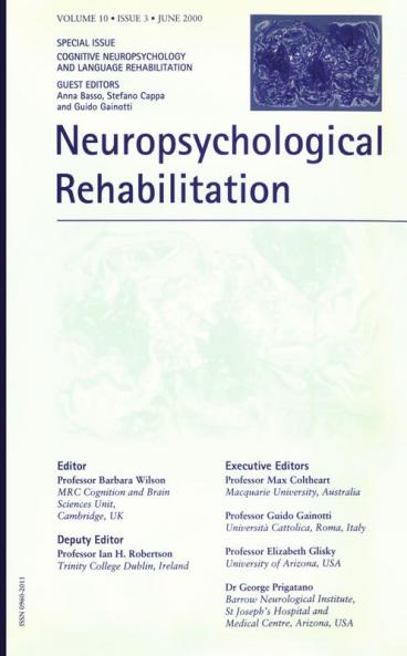 Cognitive Neuropsychology and Language Rehabilitation