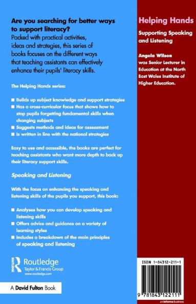 Supporting Speaking and Listening