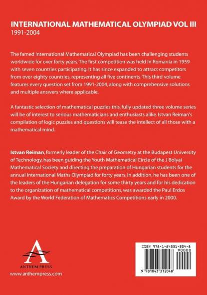 International Mathematical Olympiad Volume 3