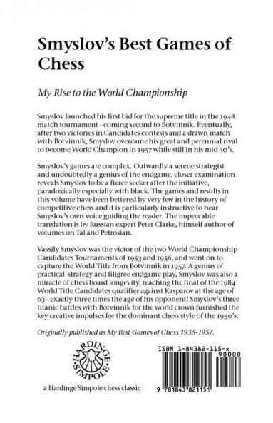 Smyslov's Best Games of Chess: My Rise to the World Championship (Hardinge Simpole chess classics)