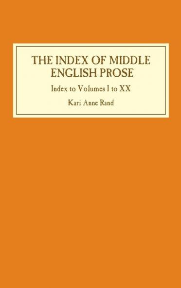 Index of Middle English Prose
