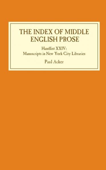 Index of Middle English Prose
