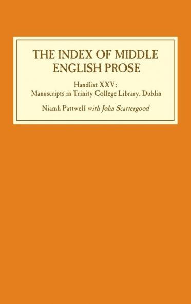 Index of Middle English Prose