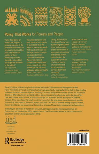 Policy That Works for Forests and People