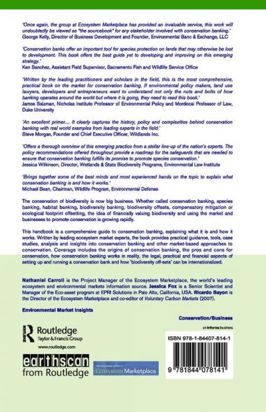 Conservation and Biodiversity Banking