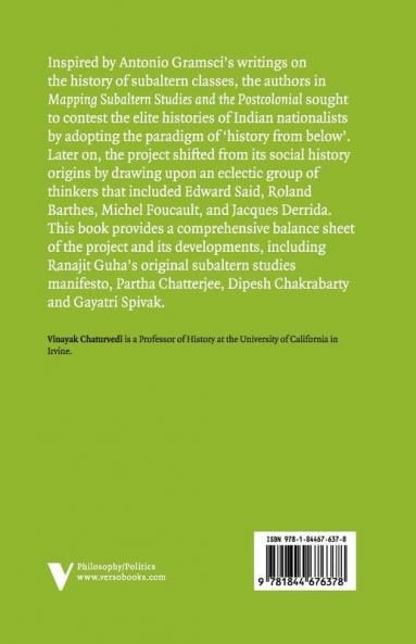 Mapping Subaltern Studies and the Postcolonial