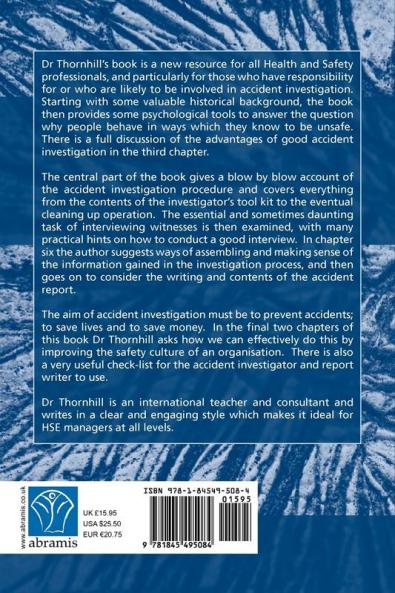 Accidents: Causes Investigation and Prevention