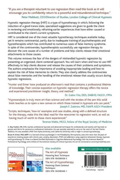 The art of hypnotic regression therapy