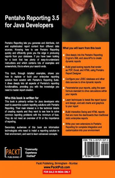 Pentaho Reporting 3.5 for Java Developers