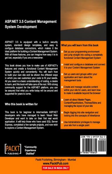 ASP.NET 3.5 CMS Development