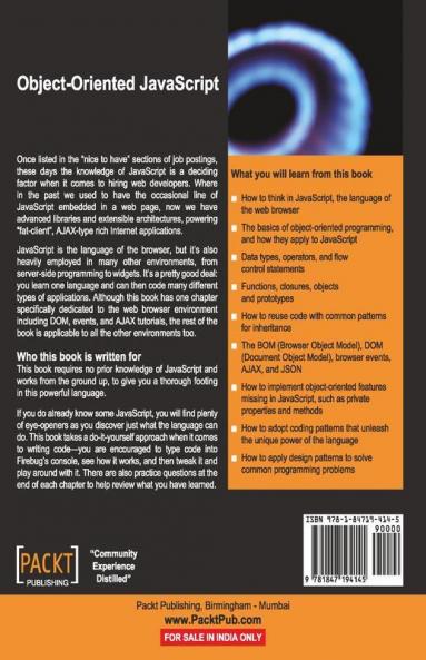 Object-Oriented JavaScript