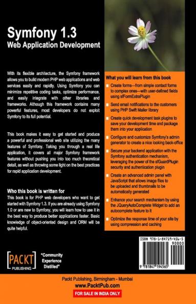 Symfony 1.3 Web Application Development