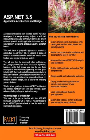 ASP.NET 3.5 Application Architecture and Design