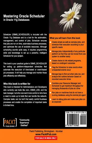 Mastering Oracle Scheduler in Oracle 11g Databases