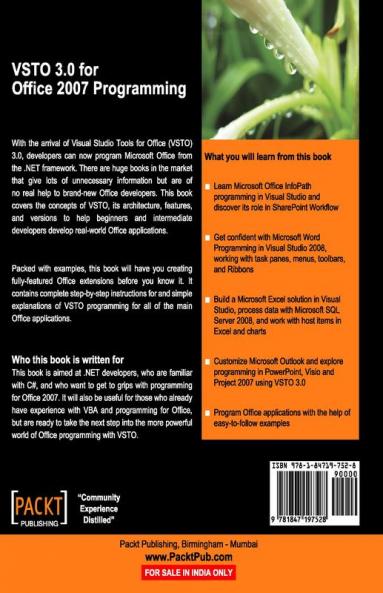 VSTO 3.0 for Office 2007 Programming