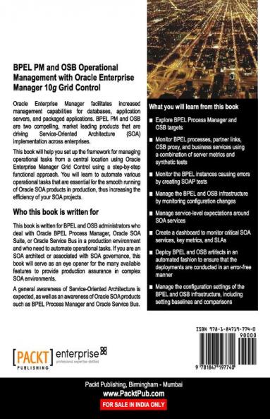 Bpel PM and Osb Operational Management with Oracle Enterprise Manager 10g Grid Control