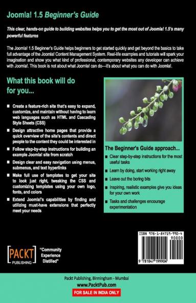Joomla! 1.5: Beginner's Guide