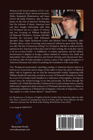 After Paradise - Essays on the Fate of American Writing
