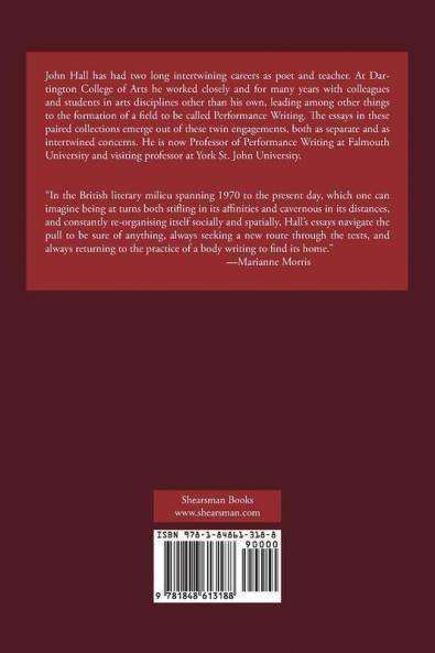 Essays on Performance Writing Poetics and Poetry Vol. 2