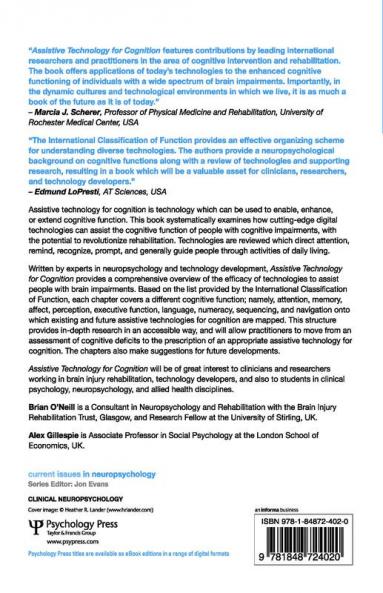 Assistive Technology for Cognition
