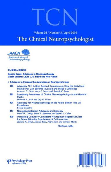 Advocacy in Neuropsychology