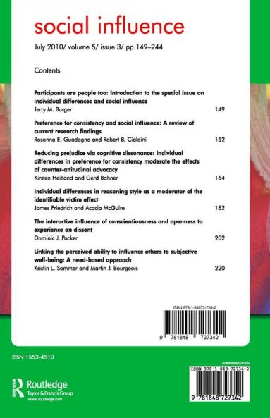 Individual Differences and Social Influence