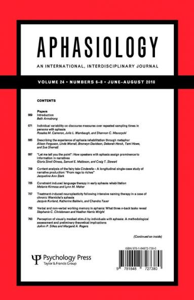 39th Clinical Aphasiology Conference