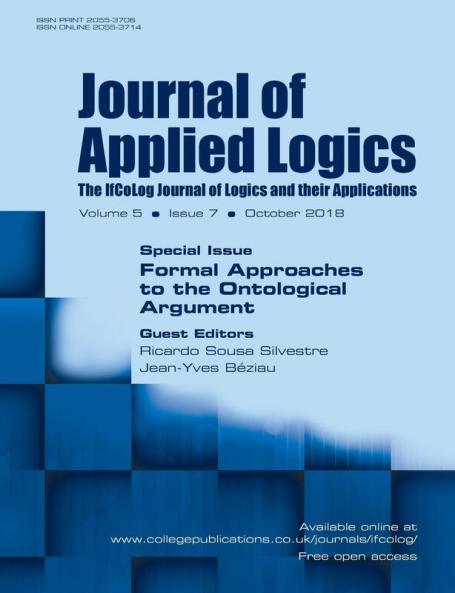 Journal of Applied Logics-IfCoLog Journal of Logics and their Applications.   Volume 5 number 7. Special issue