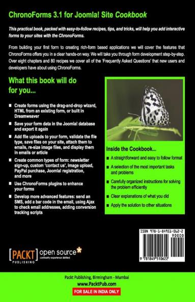 Chronoforms 3.1 for Joomla! Site Cookbook