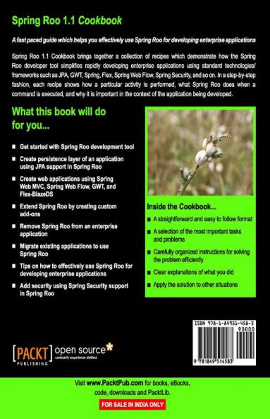 Spring Roo 1.1 Cookbook