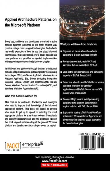 Applied Architecture Patterns on the Microsoft Platform