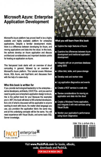 Microsoft Azure: Enterprise Application Development