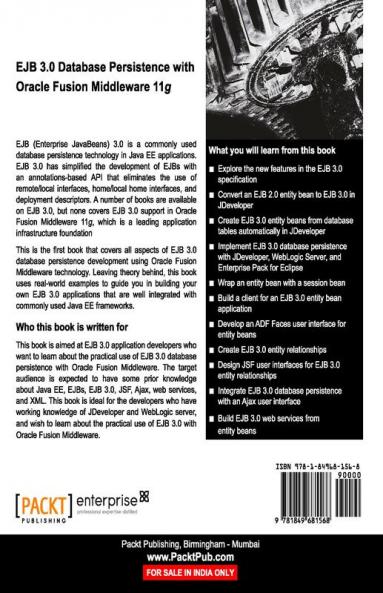 Ejb 3.0 Database Persistence with Oracle Fusion Middleware 11g