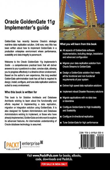 Oracle Goldengate 11g Implementer's Guide
