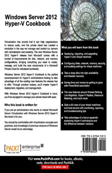 Windows Server 2012 Hyper-V Cookbook