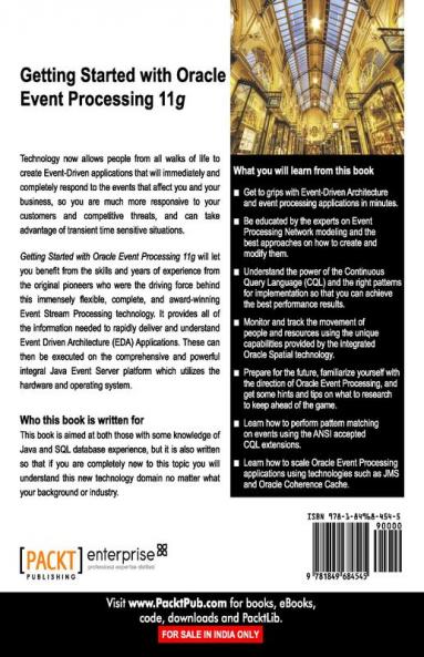 Getting Started with Oracle Event Processing 11g