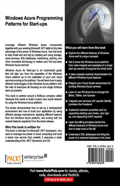 Windows Azure Programming Patterns for Start-Ups