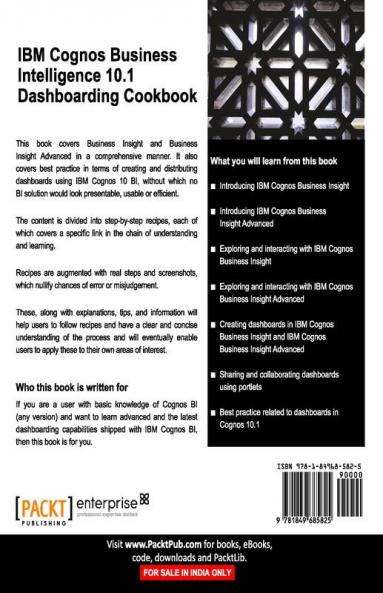 IBM Cognos Business Intelligence 10.1 Dashboarding Cookbook
