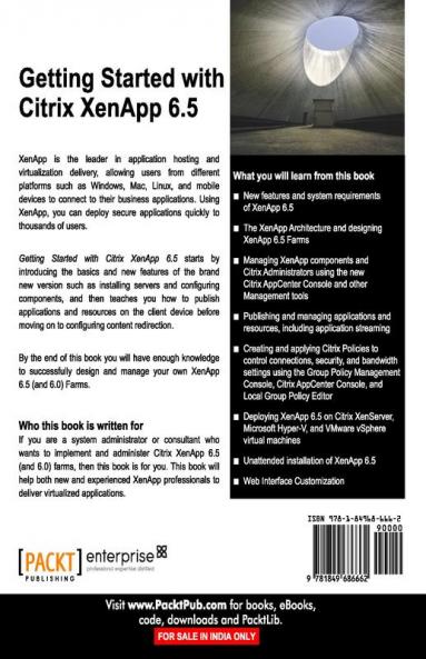 Getting Started with Citrix XenApp 6.5